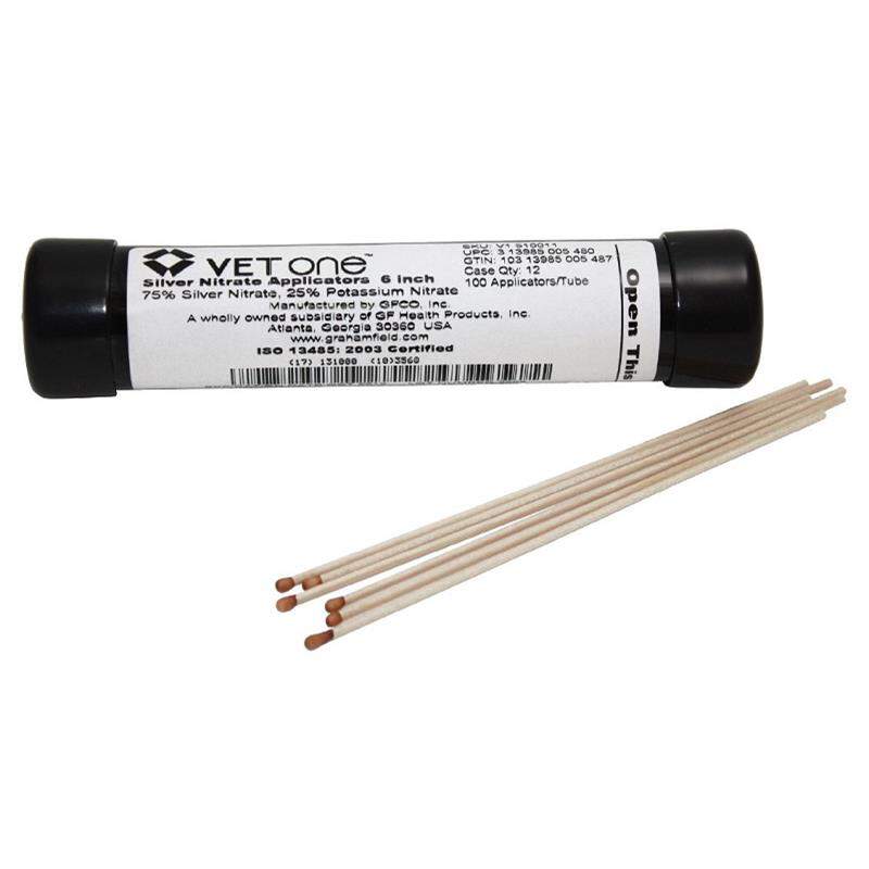 VetOne Silver Nitrate Applicators 6", 100 ct tube