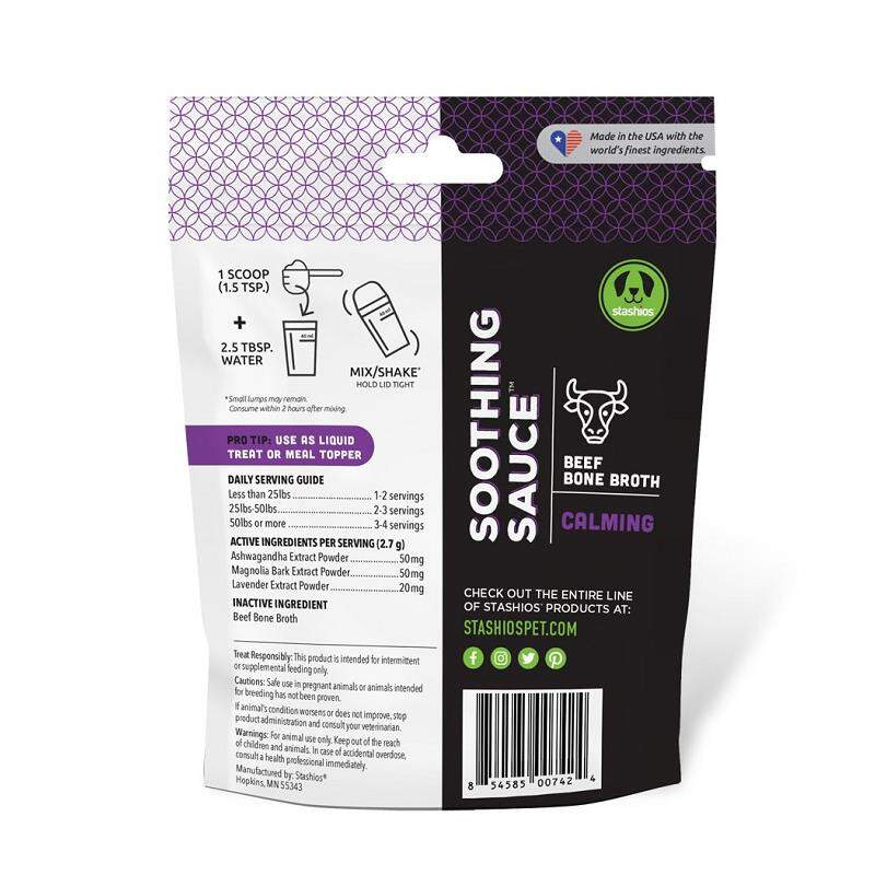Stashios Soothing Sauce for Dogs & Cats, Calming