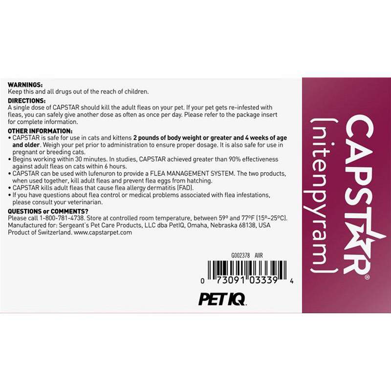 Elanco Capstar Flea Tablets For Dogs & Cats At Tractor Supply Co