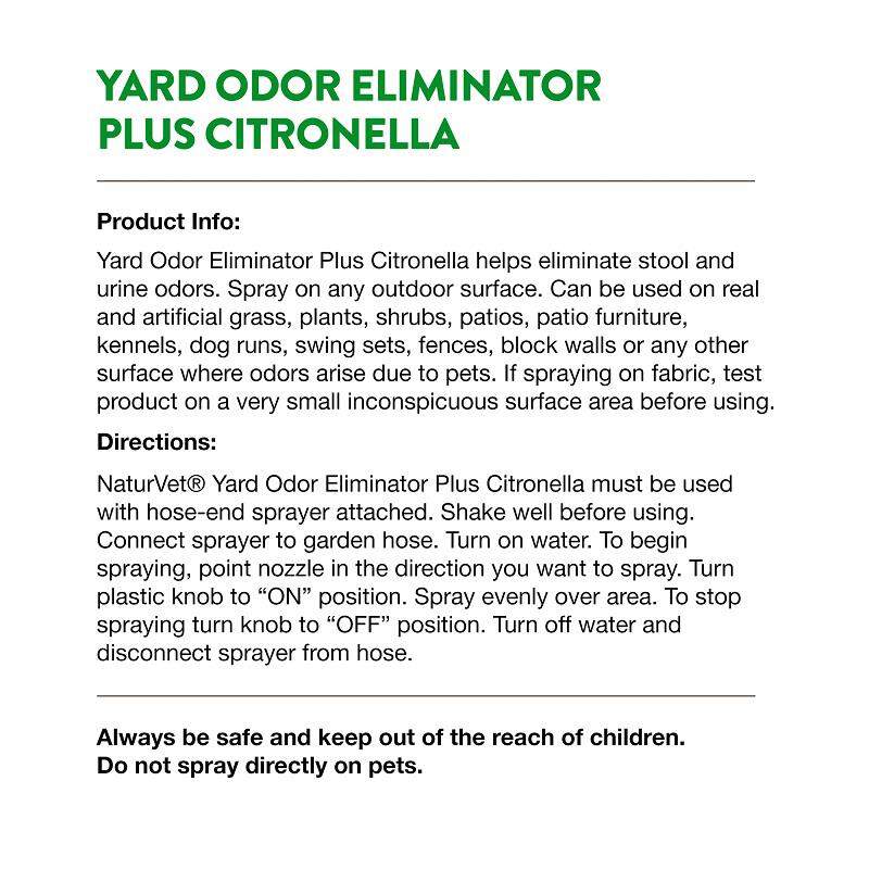 Naturvet Yard Odor Eliminator Plus W/Citronella At Tractor Supply Co