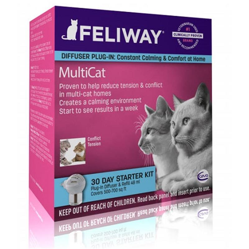 Feliway MultiCat Diffuser PlugIn Starter Kit For Cats At Tractor