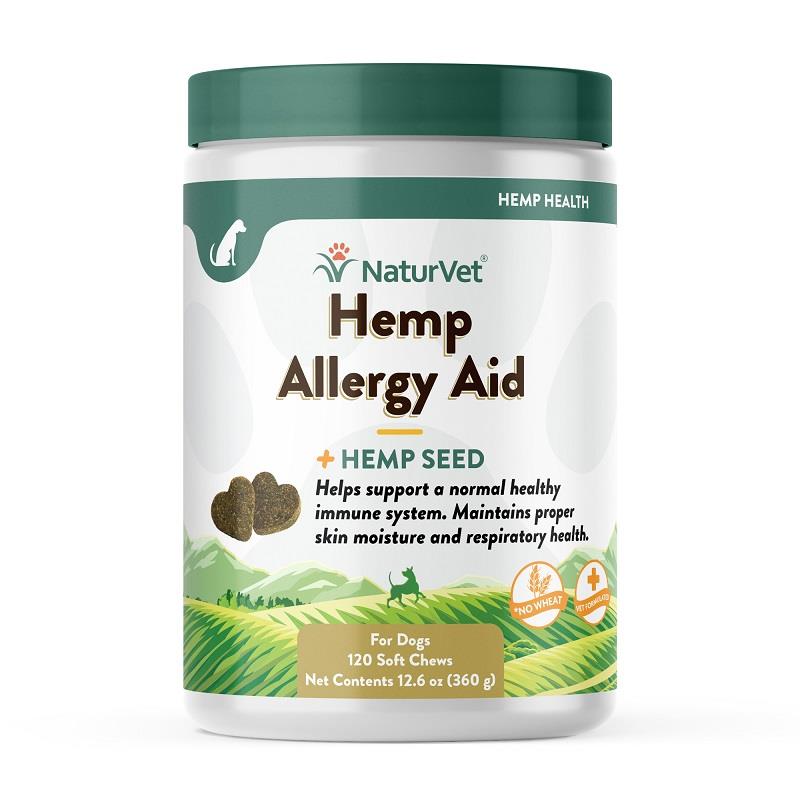 Hemp Allergy Aid Plus Hemp Seed Soft Chews For Dogs By Naturvet At